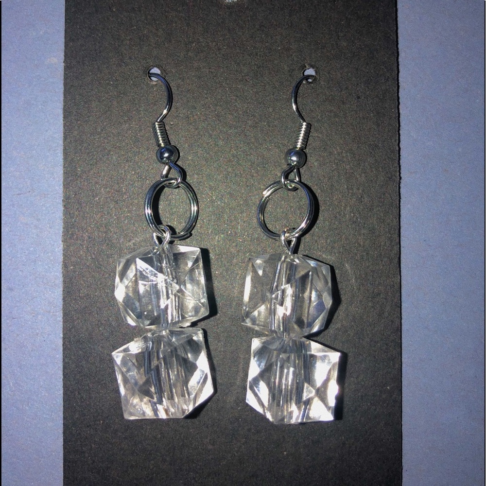 Clear sparkle earrings